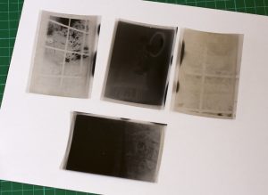 Old film negatives found in contact print frame