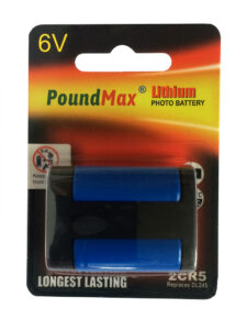 PoundMax 2CR5 6v lithium camera battery