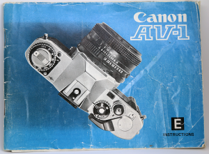 Canon AV-1 manual
