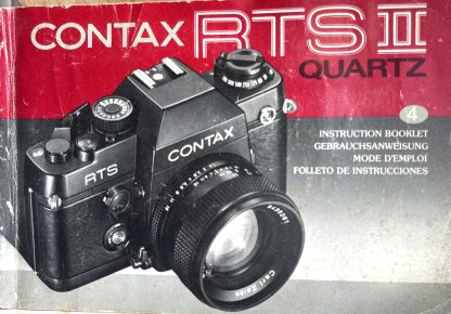 Contax RTS II Quartz User Manual