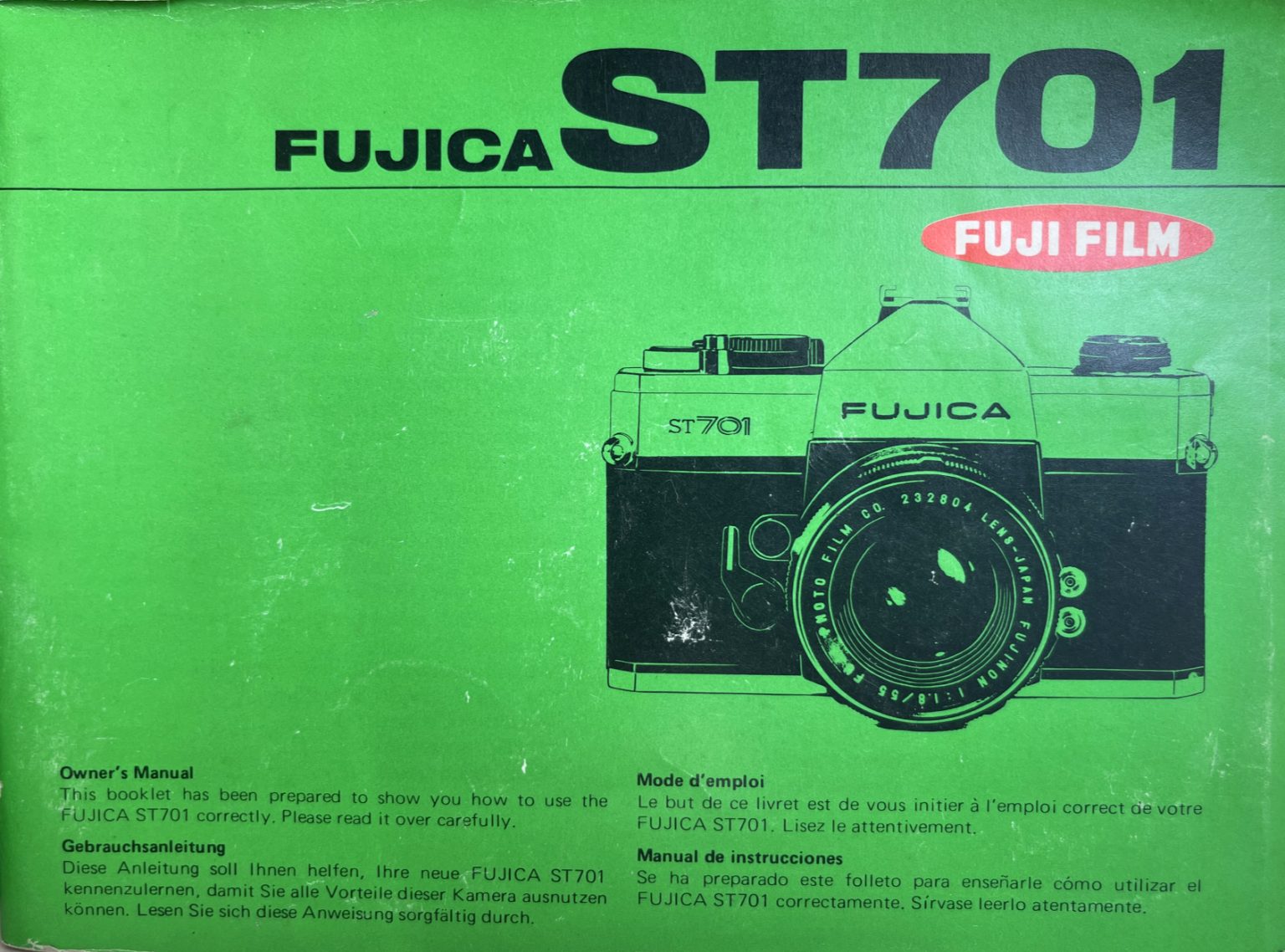 Fujica ST701 User Manual - Milly's Cameras