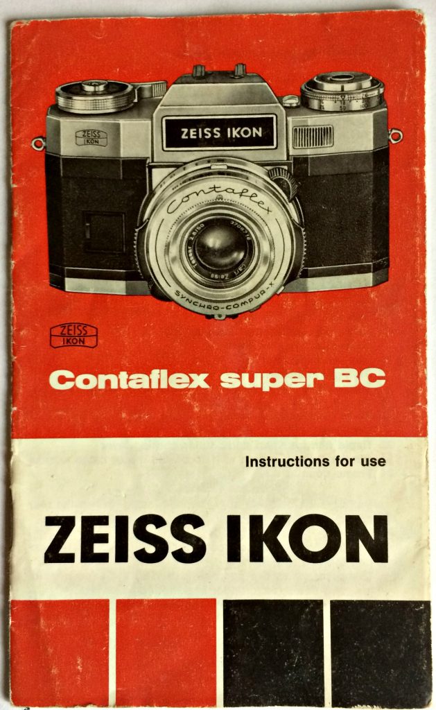 Zeiss Ikon Contaflex Super B User Manual